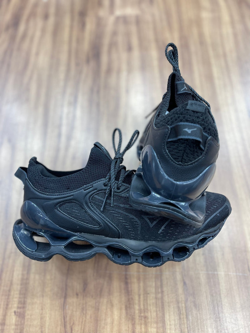 Tênis Mizuno Pro 14 Preto All Black importado Vietnã