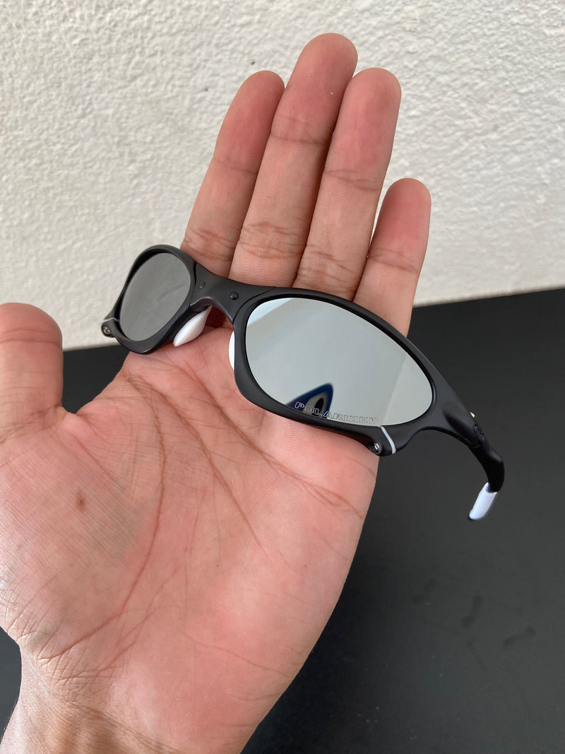 Óculos de Sol Penny Carbon Lentes Cinza Espelhado Kit Branco