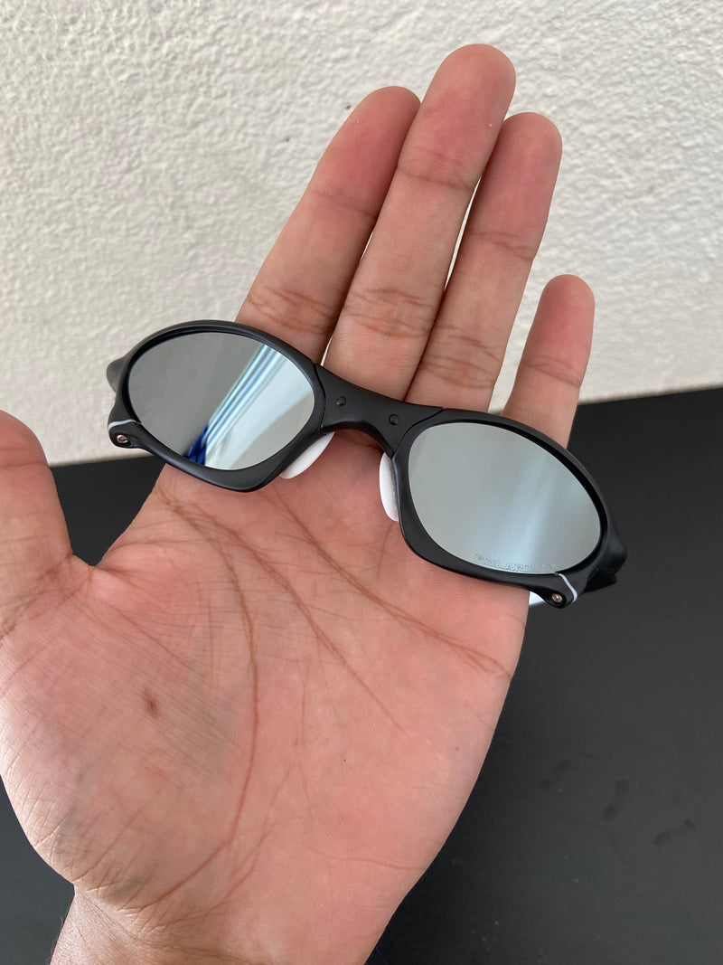 Óculos de Sol Penny Carbon Lentes Cinza Espelhado Kit Branco