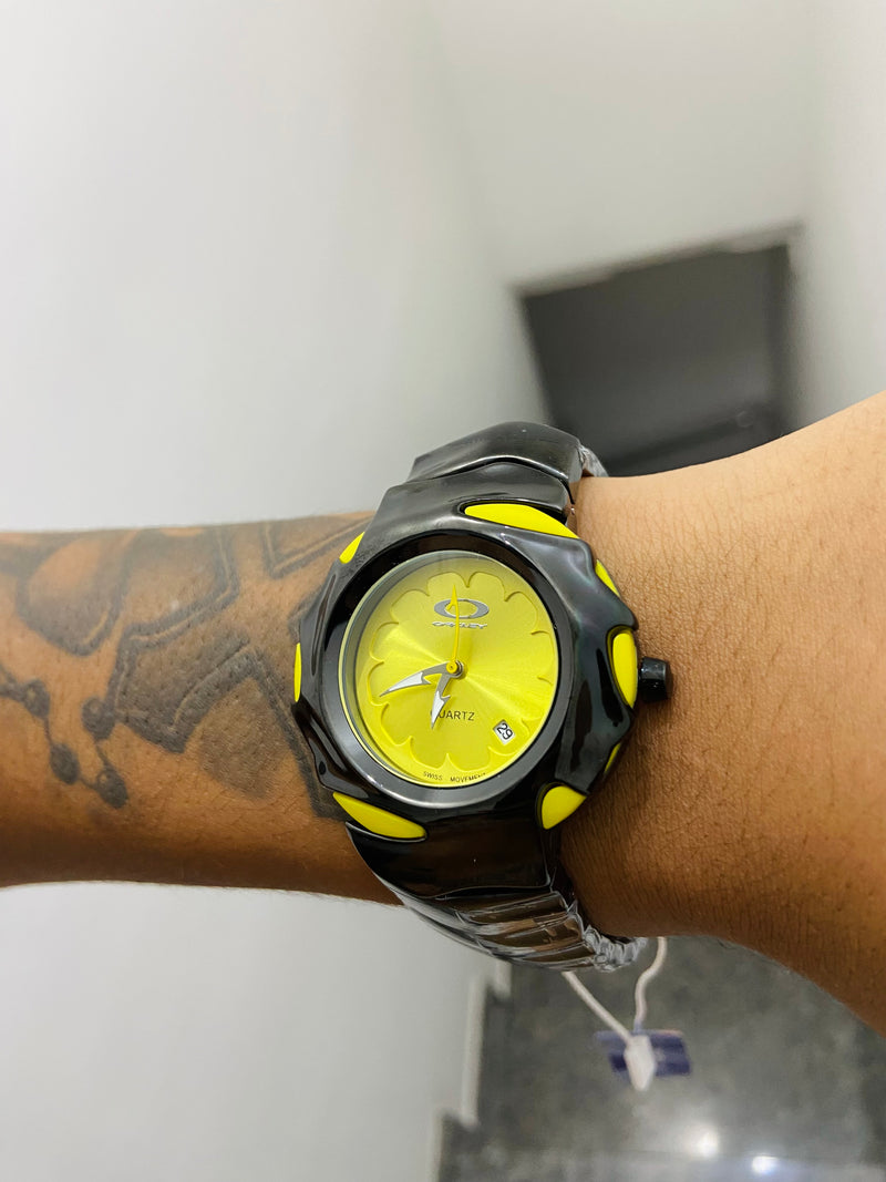 Relógio Blade Preto e Amarelo