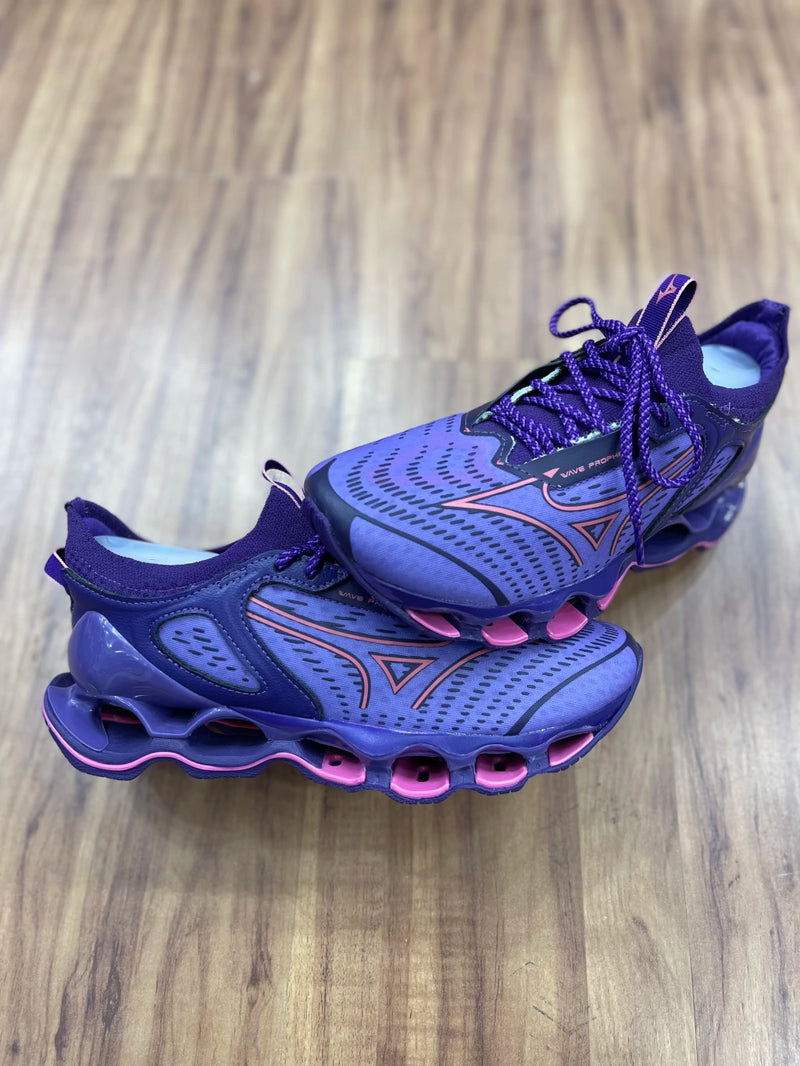 Tênis Mizuno Pro 14 Lilás e rosa importado Vietnã
