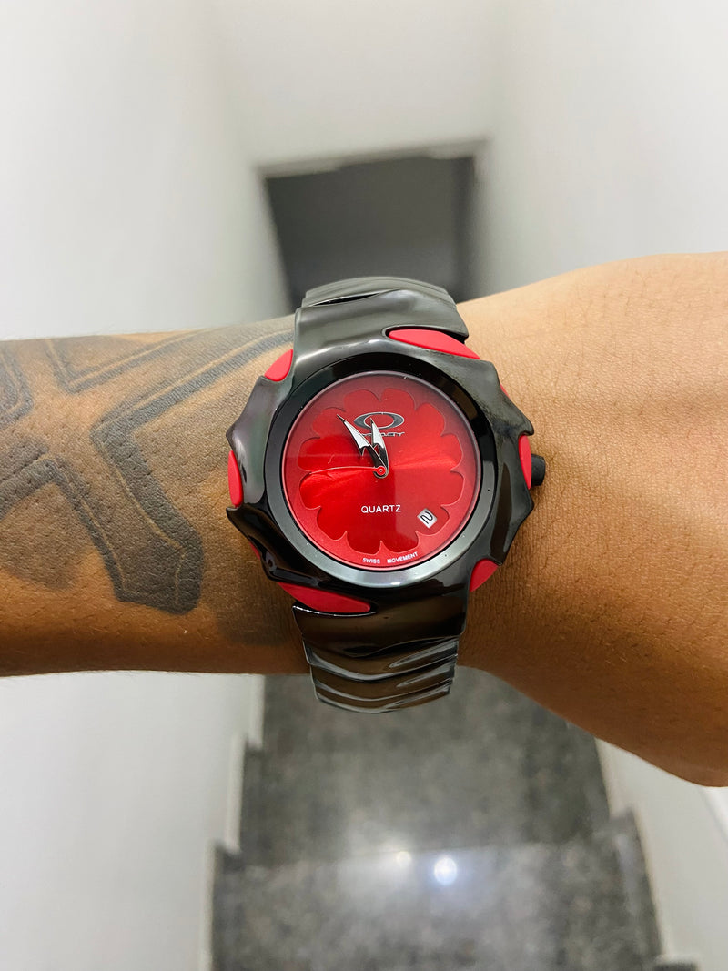 Relógio Blade Preto e Vermelho