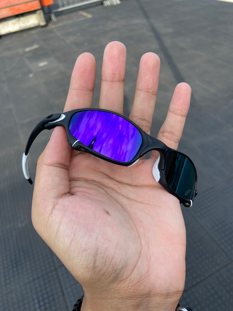 Óculos de Sol Juliet Carbon Lentes Roxa Kit Branco