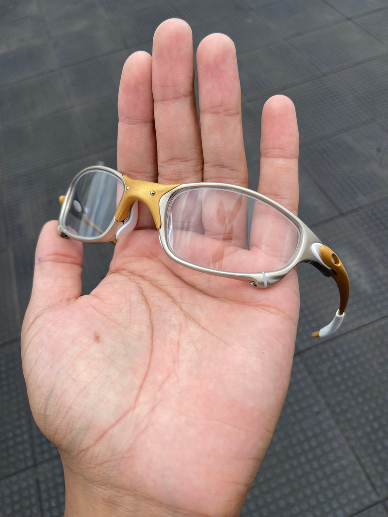 Óculos de Sol Juliet 24k Lentes Clear Kit Branco