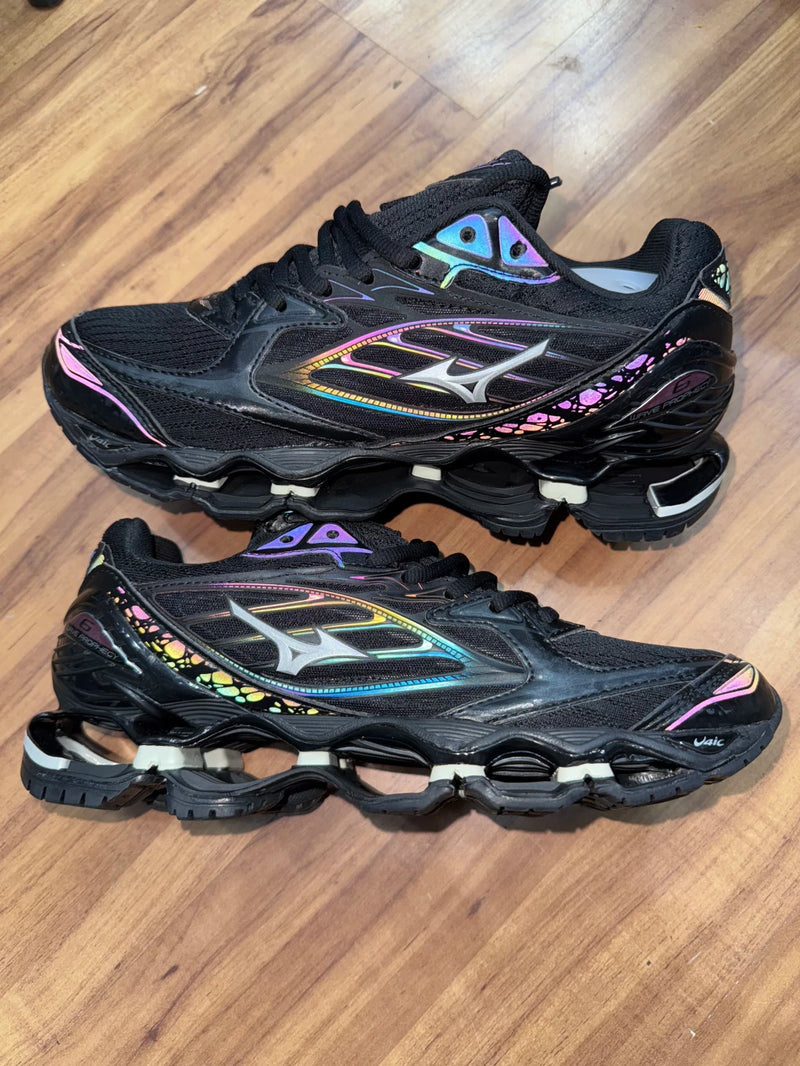 Tênis Mizuno Pro 6 Preto camaleão (refletivo) importado Vietnã