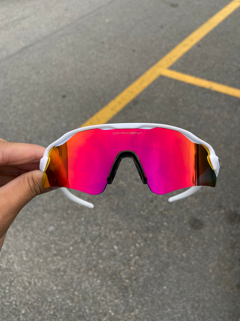 Óculos de Sol Radar Ev Branca Lente Ruby
