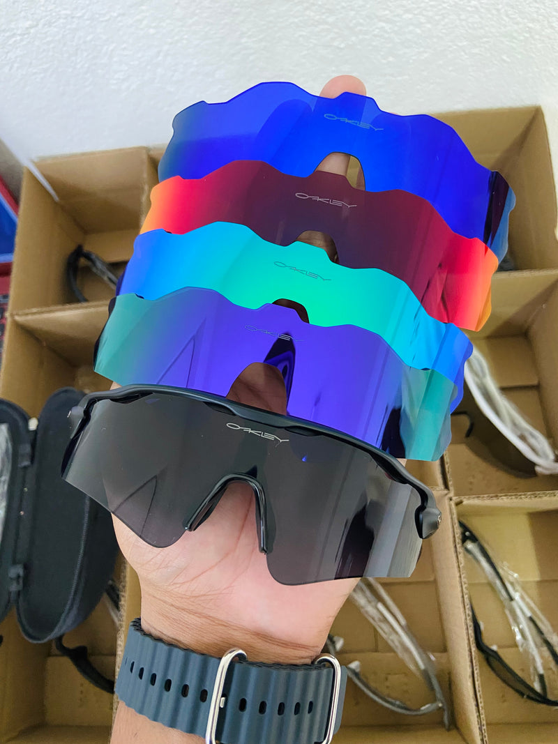 Kit Radar Óculos de Sol Radar Ev All Black + 4 Lentes