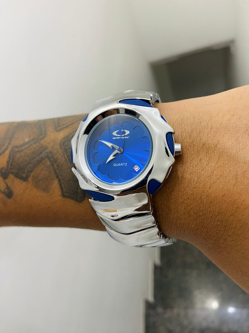 Relógio Blade Prata e Azul escuro