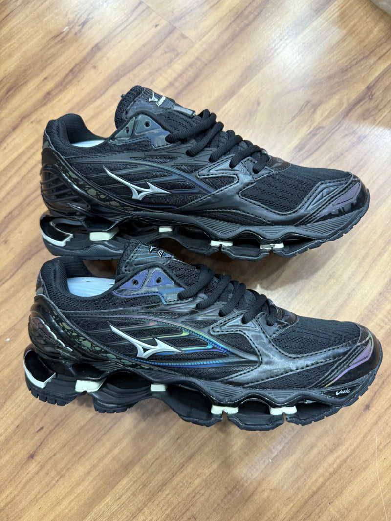 Tênis Mizuno Pro 6 Preto camaleão (refletivo) importado Vietnã
