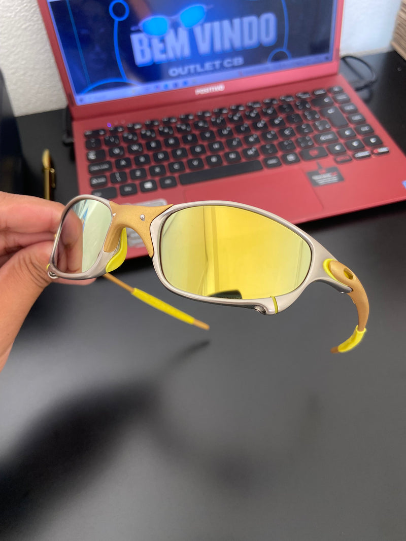 Óculos de sol Juliet 24k Lentes Gold Kit Amarelo