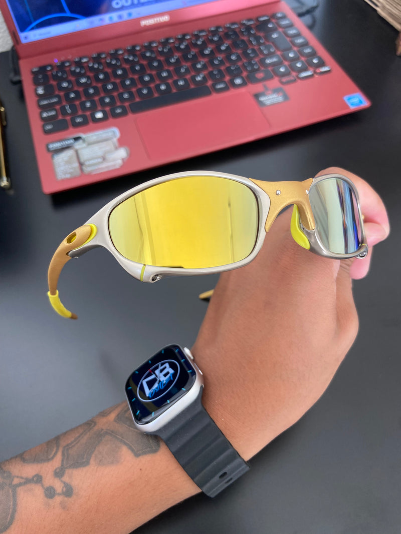 Óculos de sol Juliet 24k Lentes Gold Kit Amarelo