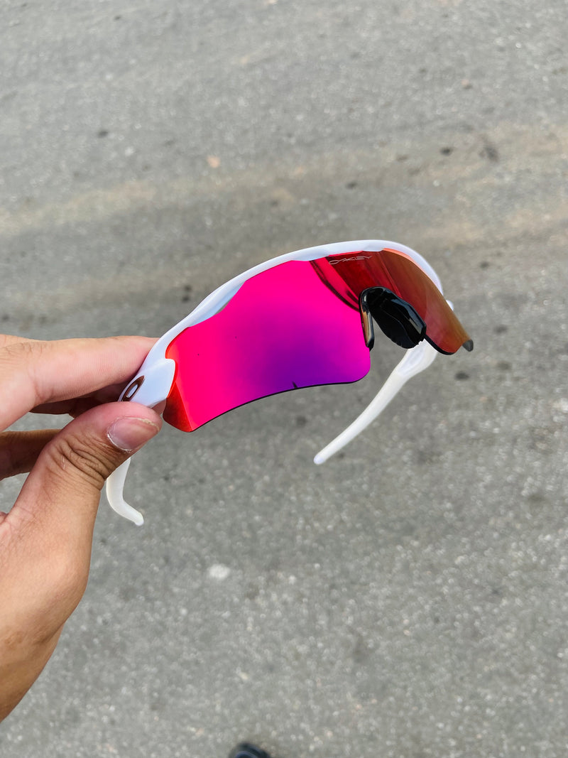Óculos de Sol Radar Ev Branco Lente Tanzanite