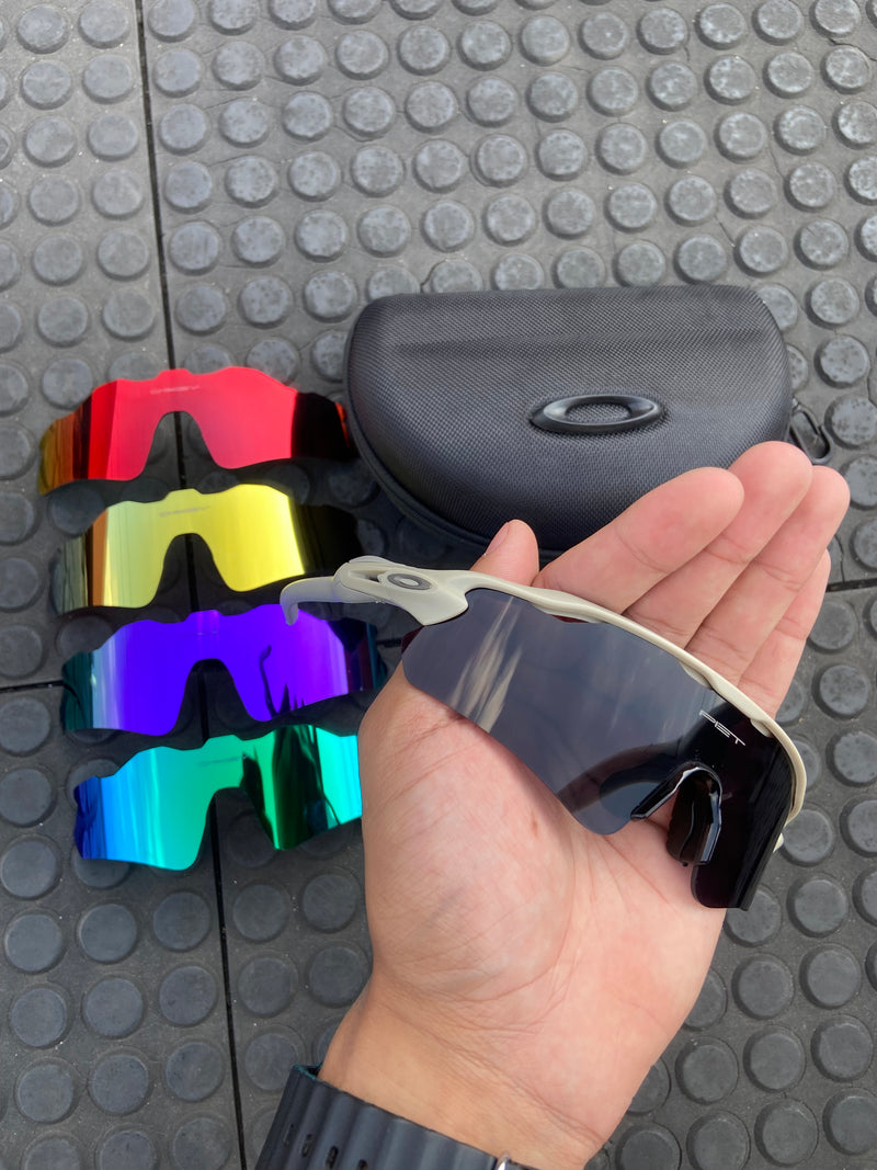 Óculos de Sol Radar Ev PIET Lente Black Kit Radar com 5 Lentes + Case