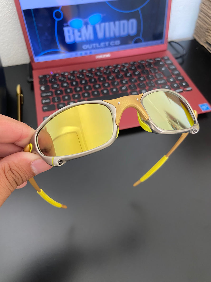 Óculos de sol Juliet 24k Lentes Gold Kit Amarelo