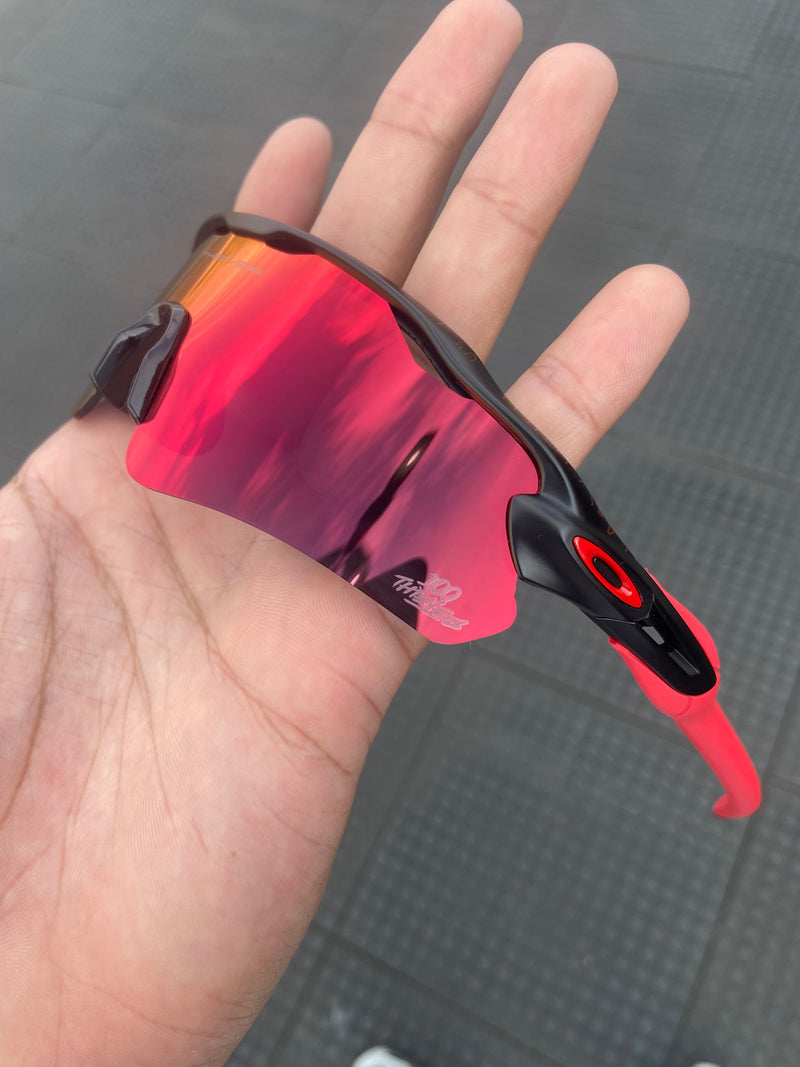 Óculos de sol Radar Ev 100 Thieves Lente Torch (vermelho escuro)