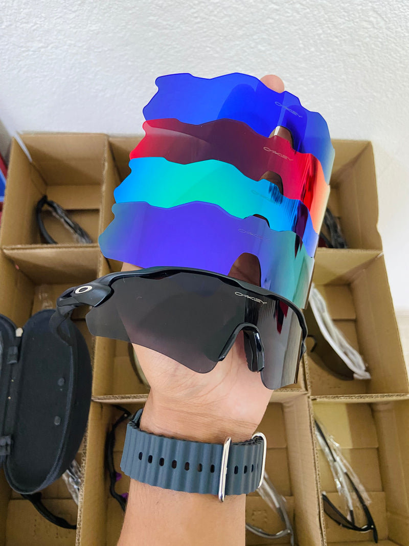 Kit Radar Óculos de Sol Radar Ev All Black + 4 Lentes