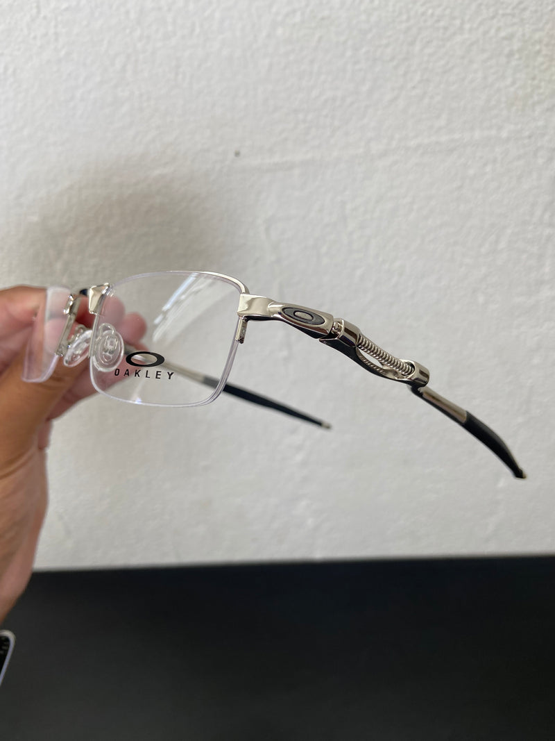 Óculos de descanso prata armação de molinha (serve lentes de grau)