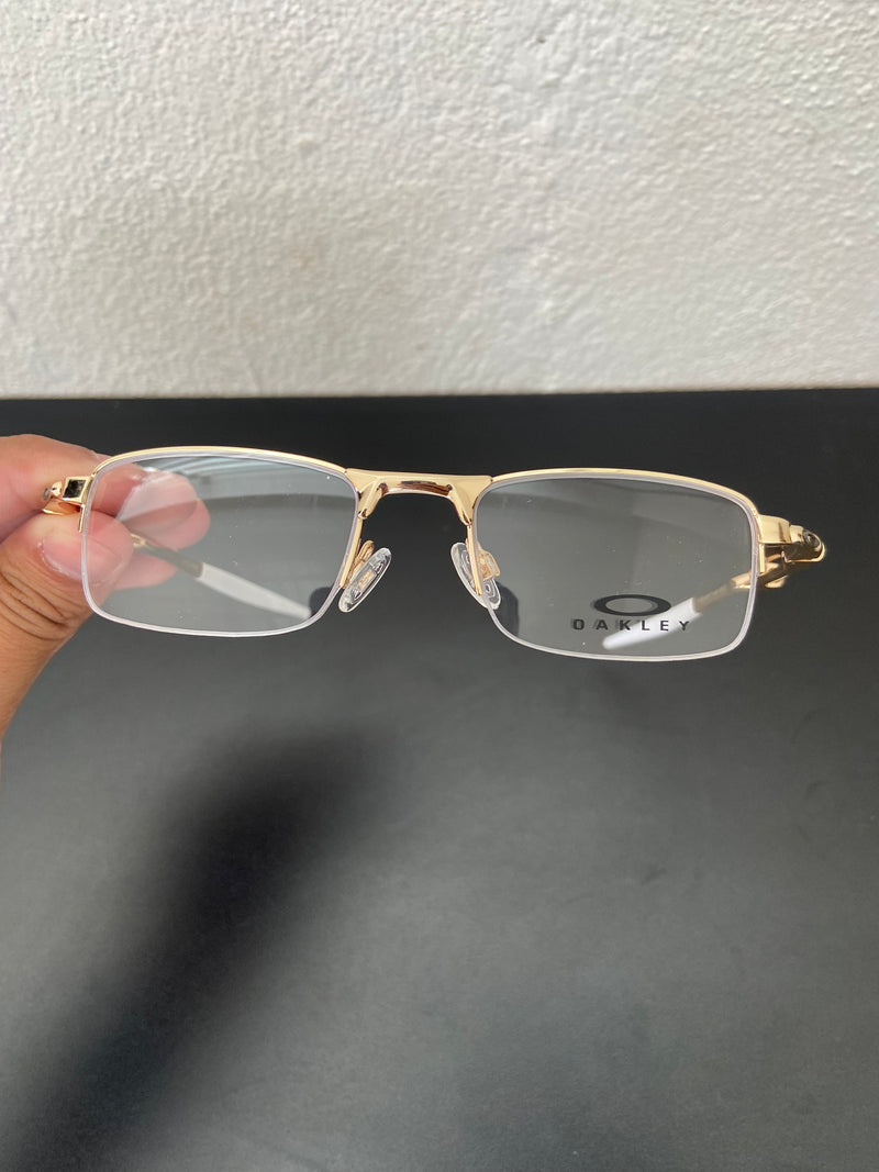 Óculos de descanso dourado kit branco armação com molinha