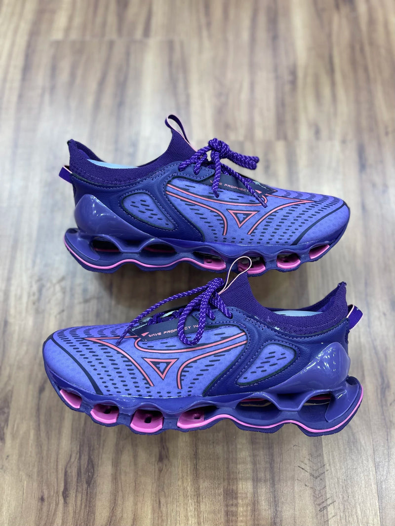 Tênis Mizuno Pro 14 Lilás e rosa importado Vietnã