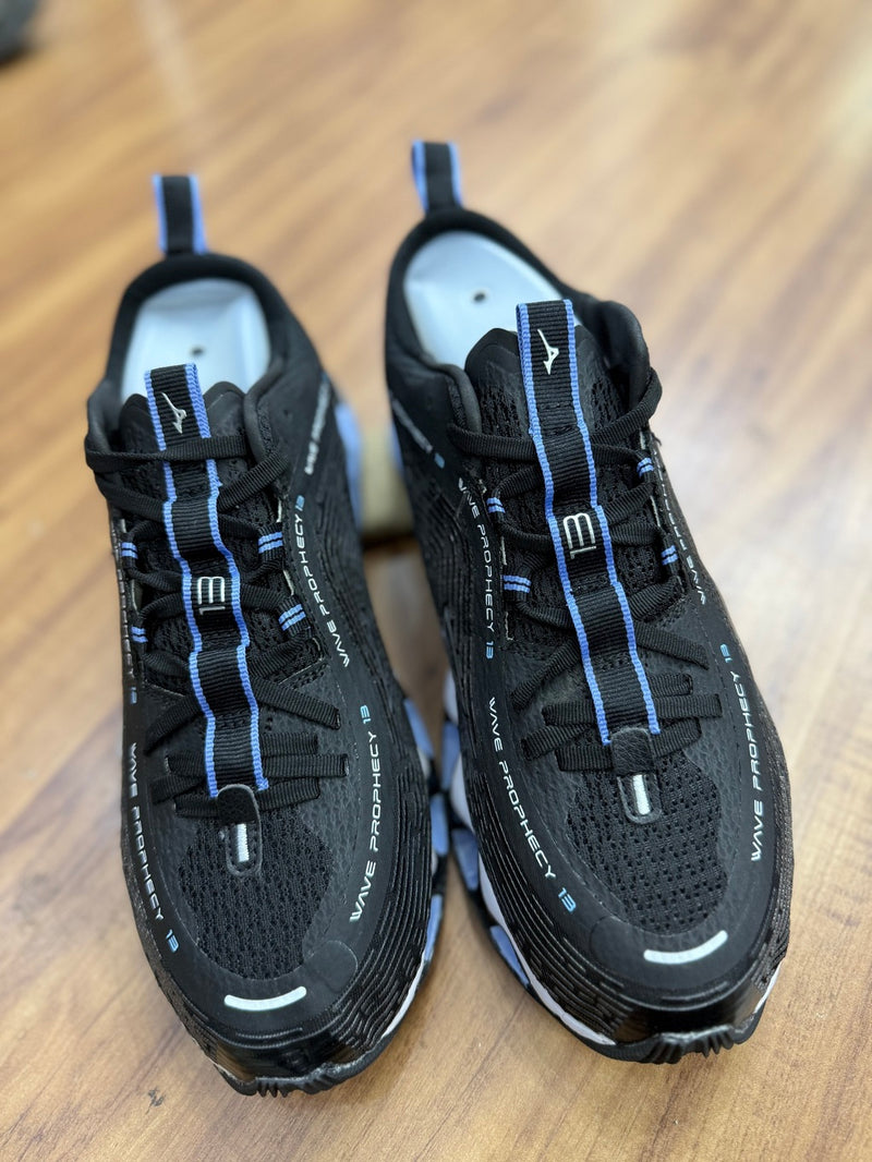 Tênis Mizuno Pro 13 Preto azul e branco importado vietnã