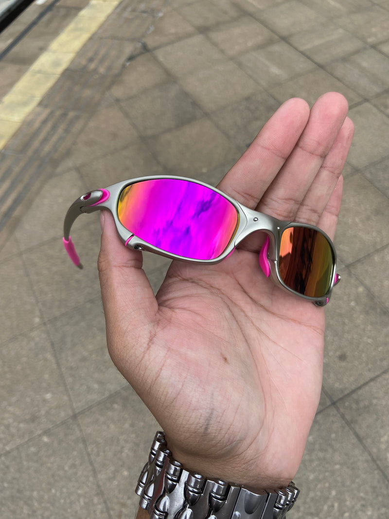 Óculos de sol Juliet Plasma Lentes Pink Kit Rosa