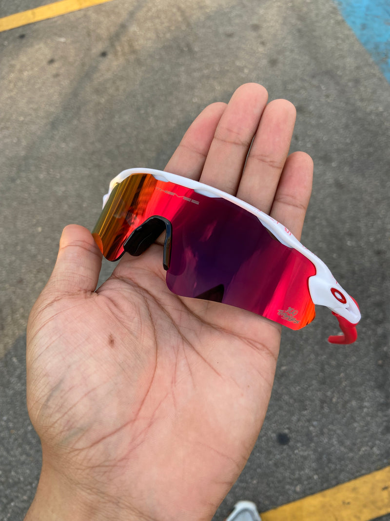 Óculos de Radar Ev Branco/vermelho Lente Torch Radar Ev edição 100 Thieves