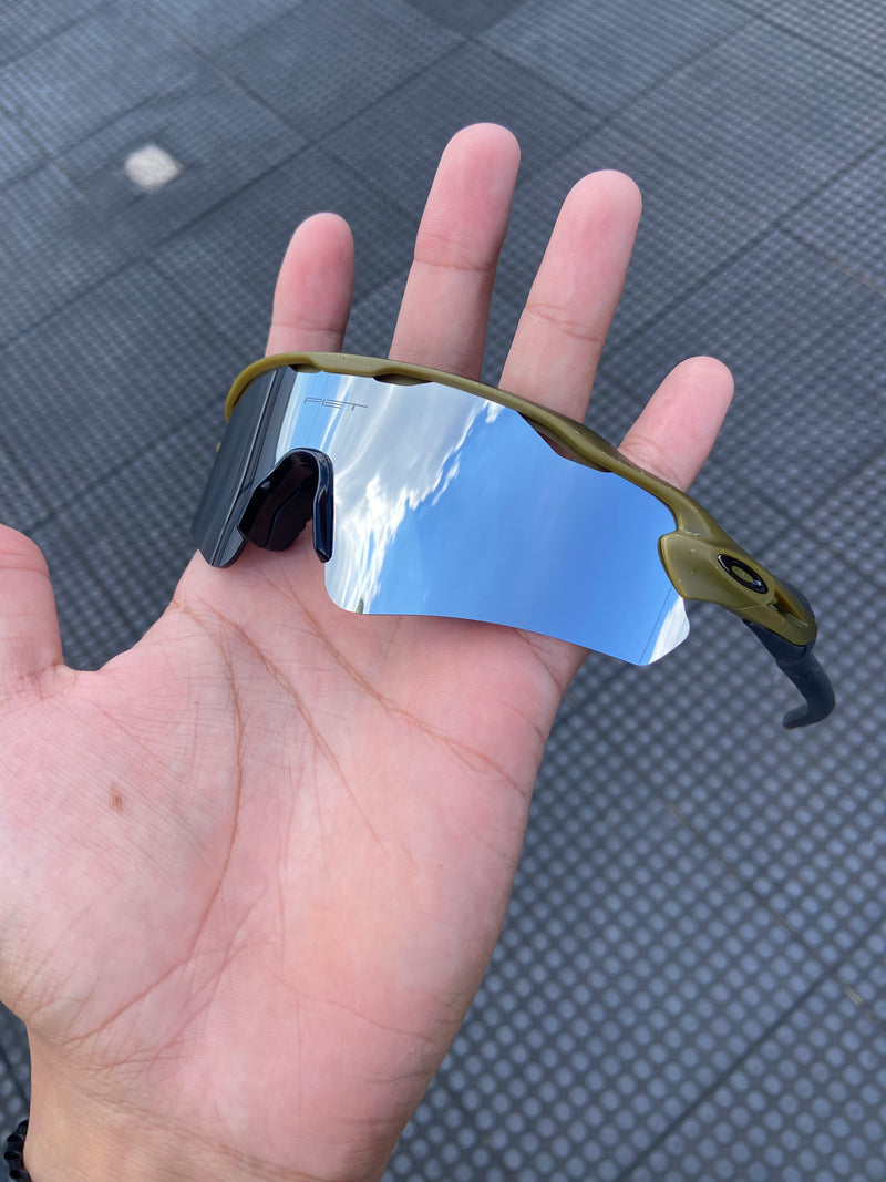 Óculos de Sol Radar Ev PIET Verde Militar Lente Cinza Espelhado