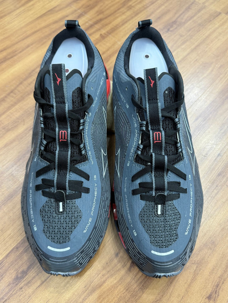 Tênis Mizuno Pro 13 cinza preto e vermelho importado vietnã