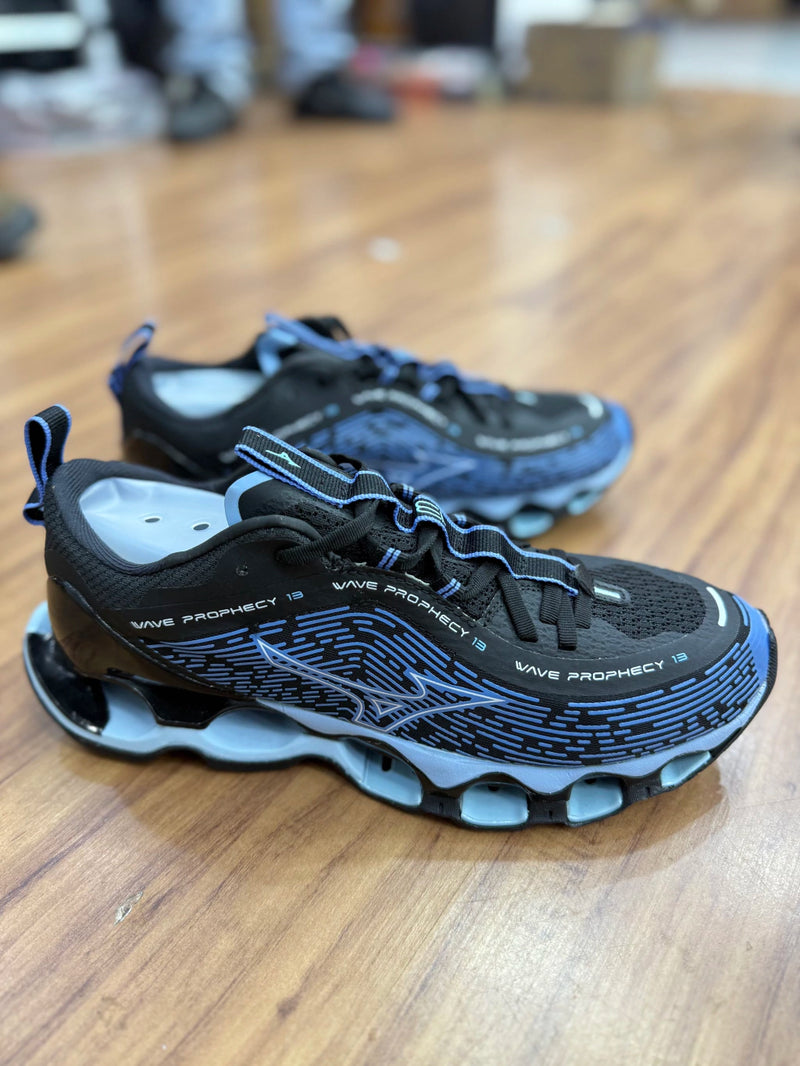 Tênis Mizuno Pro 13 preto e azul importado Vietnã