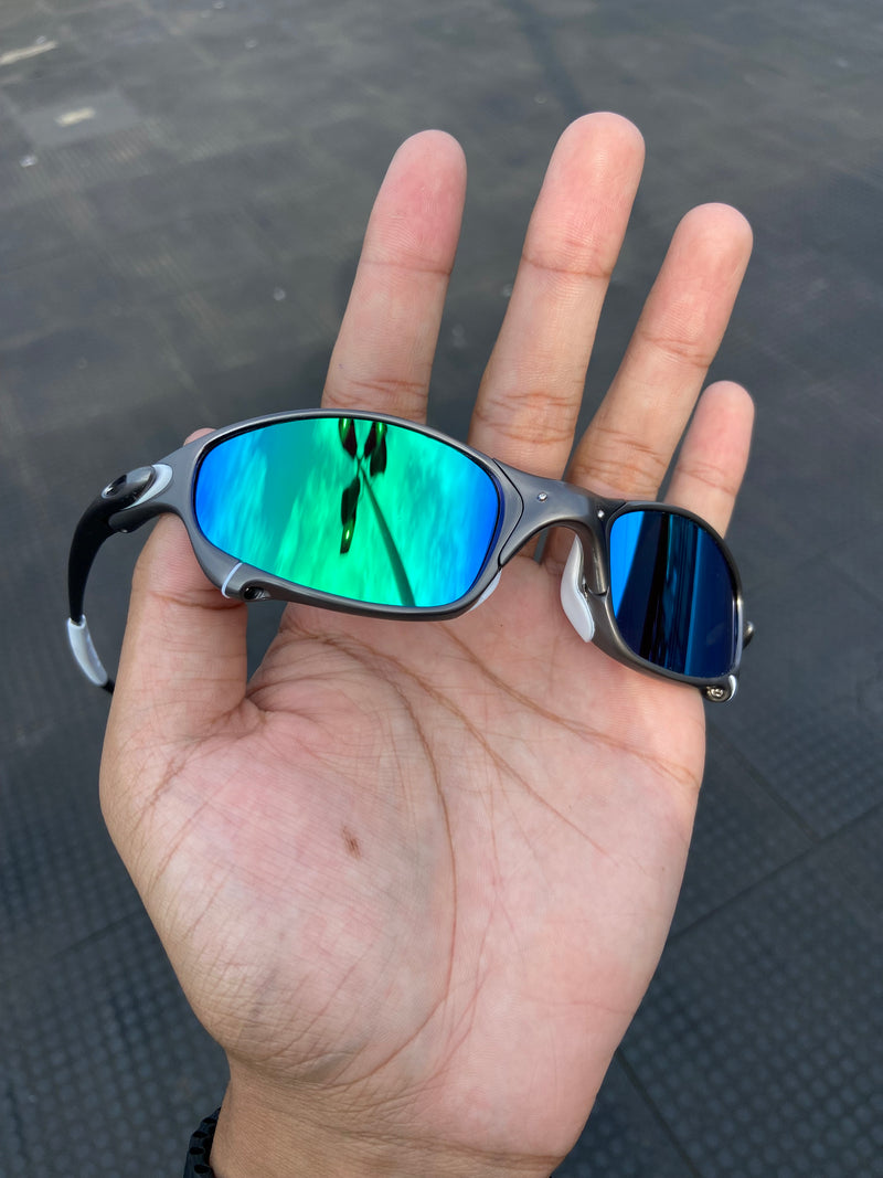 Óculos de Sol Juliet Carbon Polished Lentes G26 Kit Branco