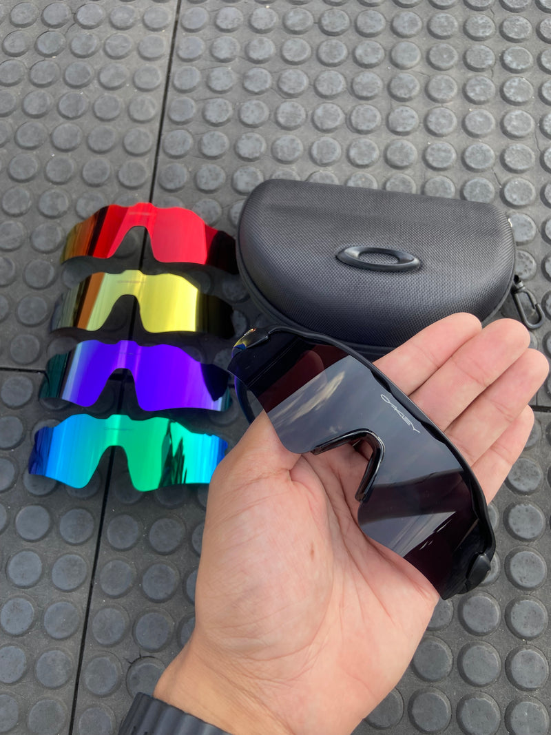 Kit Radar Óculos de Sol Radar Ev All Black + 4 Lentes + case (estojo de brinde)