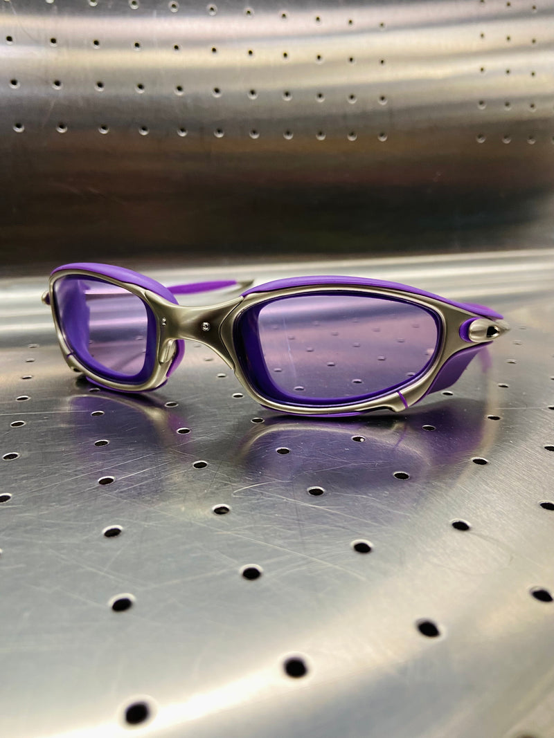 Óculos de sol Juliet Plasma Lentes Low Ligth Kit Roxo + Side Blinder roxo